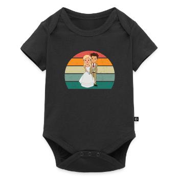 Marriage Marriage Boyfriend Girlfriend Marriage Love - Baby Premium short-sleeve bodysuit - black - Front
