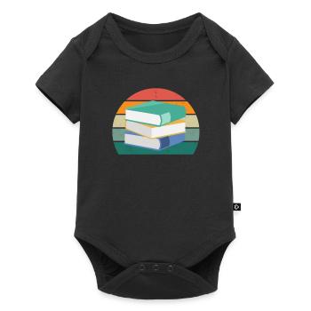 reader reader book books bookworm book reading - Baby Premium short-sleeve bodysuit - black - Front