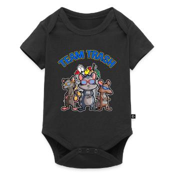Opossum Design für Possum Fans und Opossum Fans - Baby Premium Kurzarmbody - Schwarz - Vorne
