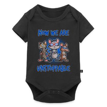 Conception d’opossum pour les amateurs d’opossum et d’opossum - Body à manches courtes Premium Bébé - noir - Devant