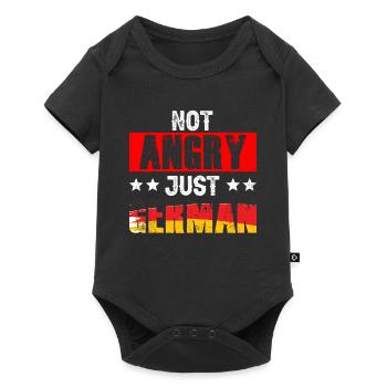 Not angry only German Germany's voice - Baby Premium short-sleeve bodysuit - black - Front