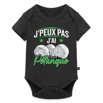J'ai Pétanque - Body à manches courtes Premium Bébé - noir - Devant