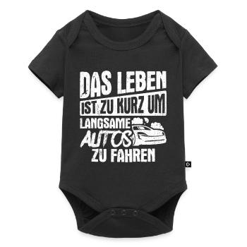 Auto Fan Tuner Sportwagen Geschenk Motorsport Lieb - Baby Premium Kurzarmbody - Schwarz - Vorne