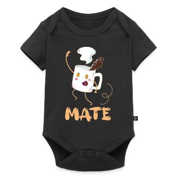 Petite amie, petit ami, homme, partenaire de la Saint-Valentin - Body à manches courtes Premium Bébé - noir - Devant