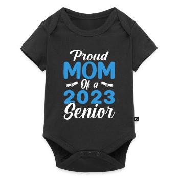Lustige Stolze Mutter Eines Abschlussgeschenks - Baby Premium Kurzarmbody - Schwarz - Vorne