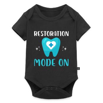 restoration mode on Design for a dental lab - Baby Premium Kurzarmbody - Schwarz - Vorne