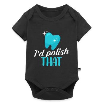 Id polish that Design for a dental lab worker - Baby Premium short-sleeve bodysuit - black - Front