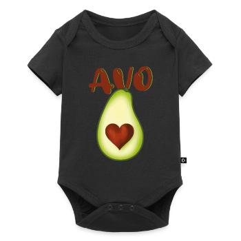 Petite amie, petit ami, homme, partenaire de la Saint-Valentin - Body à manches courtes Premium Bébé - noir - Devant