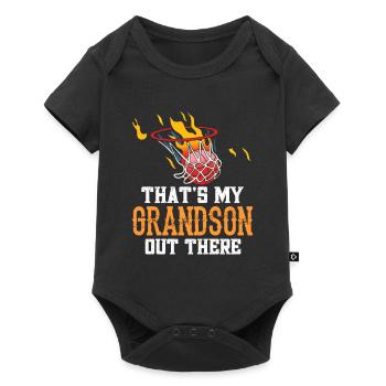 This is my grandson out there playing basketball - Baby Premium short-sleeve bodysuit - black - Front
