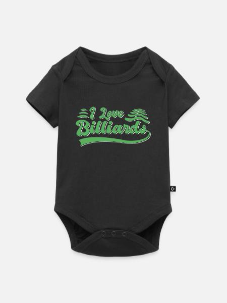 Ich liebe Billiard - Baby Premium Kurzarmbody - Schwarz