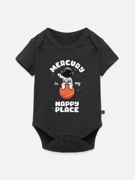 Merkur - Baby Premium Kurzarmbody - Schwarz