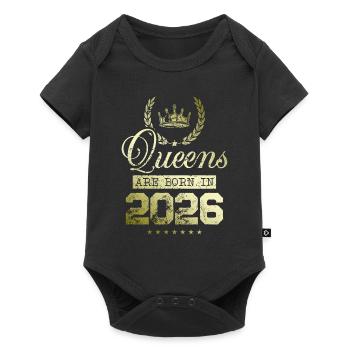 Queens born in 2026 - Baby Premium short-sleeve bodysuit - black - Front