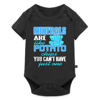 Minerals Are Like Potato Chips Funny Collector - Baby Premium short-sleeve bodysuit - black - Front