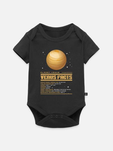 Venus - Baby Premium Kurzarmbody - Schwarz