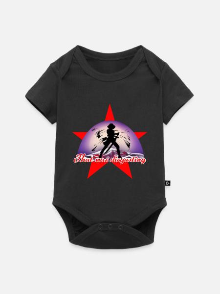 Roter Stern - Anime - Baby Premium Kurzarmbody - Schwarz