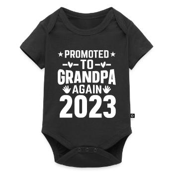 Men will be promoted back to Grandpa Est 2024 - Baby Premium short-sleeve bodysuit - black - Front