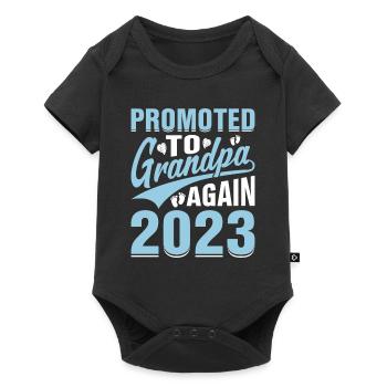 Les hommes sont à nouveau promus grand-père Est 2024 - Body à manches courtes Premium Bébé - noir - Devant