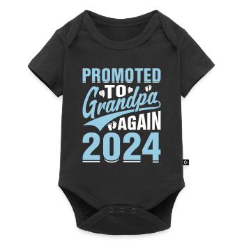 Men will be promoted back to Grandpa Est 2024 - Baby Premium short-sleeve bodysuit - black - Front