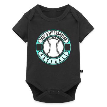 This is my grandson out there playing baseball - Baby Premium short-sleeve bodysuit - black - Front