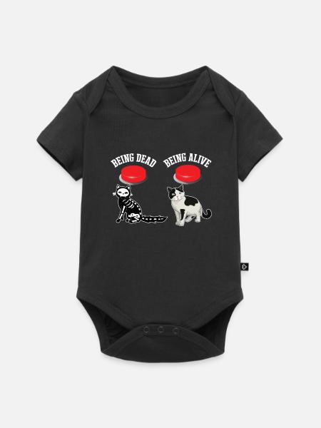 Gesuchte Schrodingers Cat Alive Dead Quantenphysik - Premium kortærmet baby-body  - sort
