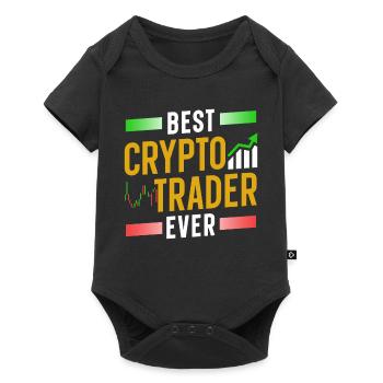 Bester Krypto Trader Aller Zeiten Crypto Traden - Baby Premium Kurzarmbody - Schwarz - Vorne