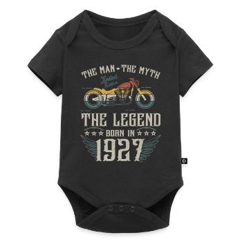 The man the myth the legend born in 1927 gift - Baby Premium short-sleeve bodysuit - black - Front