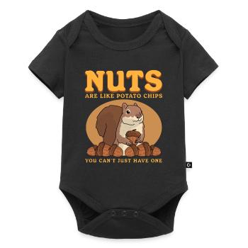 Cute Squirrel Grey Squirrel Squirrel Gift - Baby Premium short-sleeve bodysuit - black - Front