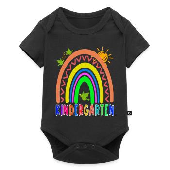 Kindergarten Rainbow Teacher Kids Back To School - Baby Premium short-sleeve bodysuit - black - Front