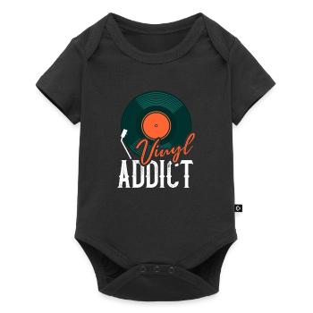 Vinyl Addict Audiophile Music Lover - Baby Premium short-sleeve bodysuit - black - Front