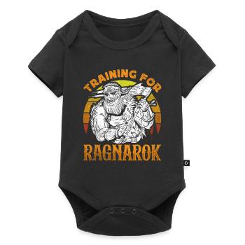 Bodybuilding - Training for ragnarok - Baby Premium short-sleeve bodysuit - black - Front