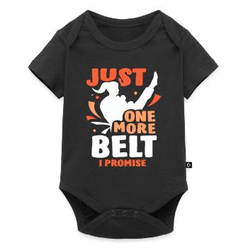 Only one more belt promised Black Belt Gur - Baby Premium short-sleeve bodysuit - black - Front