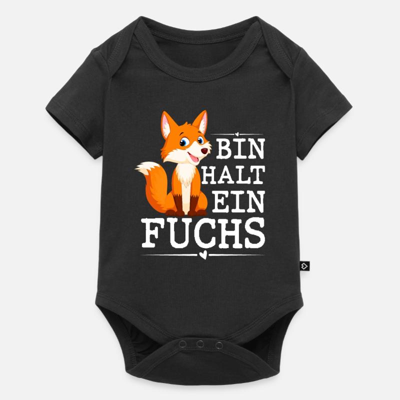 Bin Halt Ein Fuchs - Baby Premium Kurzarmbody - Schwarz