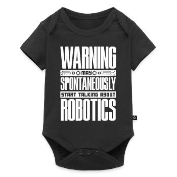 Robotik, Robotikingenieur - Baby Premium Kurzarmbody - Schwarz - Vorne