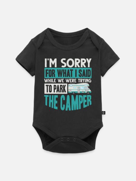Wohnmobil, Wohnmobil, Wohnmobilcamping - Baby Premium Kurzarmbody - Schwarz