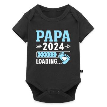 Cadeau des futurs parents de grossesse Papa 2024 - Body à manches courtes Premium Bébé - noir - Devant