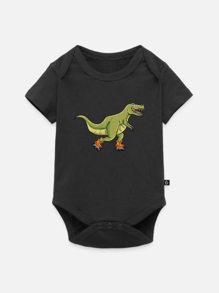 Inlineskating Inlineskater Geschenk - Baby Premium Kurzarmbody - Schwarz