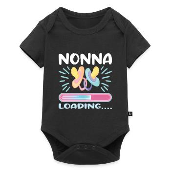 Nonna 2023 Nonna Loading.... - Baby Premium Kurzarmbody - Schwarz - Vorne