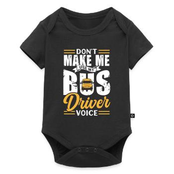 My bus driver voices coach bus travel - Baby Premium short-sleeve bodysuit - black - Front