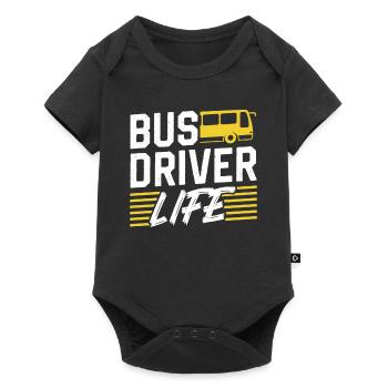 Life of a bus driver Bus driver Bus driving - Baby Premium short-sleeve bodysuit - black - Front
