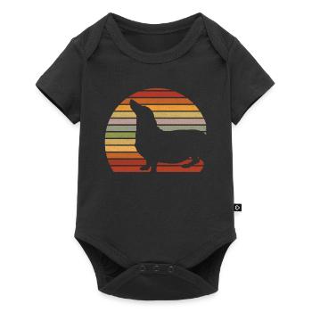 Teckel - Body à manches courtes Premium Bébé - noir - Devant