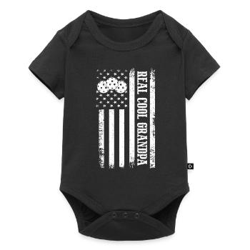 Grandpa Pickleball Paddle - Baby Premium short-sleeve bodysuit - black - Front