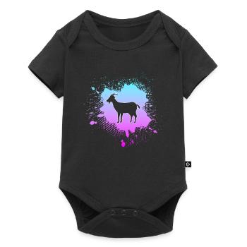 Goat - Baby Premium short-sleeve bodysuit - black - Front