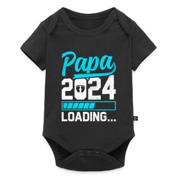 Pregnancy Parents-to-Be Gift Papa 2024 - Baby Premium short-sleeve bodysuit - black - Front
