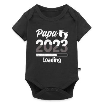 Cadeau des futurs parents de grossesse Papa 2023 - Body à manches courtes Premium Bébé - noir - Devant
