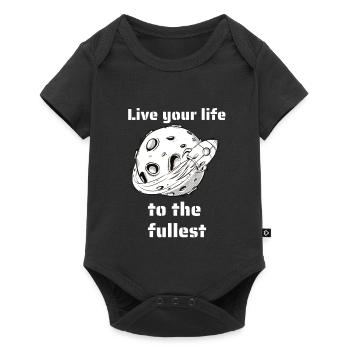 Vivez votre vie au maximum Retro Space Designs - Body à manches courtes Premium Bébé - noir - Devant