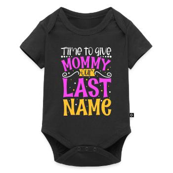 Mom Marry - Engagement - Baby Premium short-sleeve bodysuit - black - Front