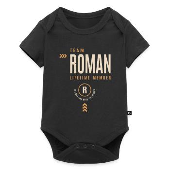 Roman Personalized Name - Funny Roman - Baby Premium short-sleeve bodysuit - black - Front