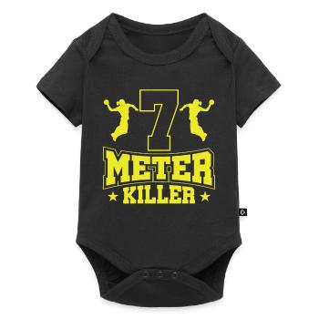 Équipe de handball, club, entraîneur, entraîneur, joueur - Body à manches courtes Premium Bébé - noir - Devant