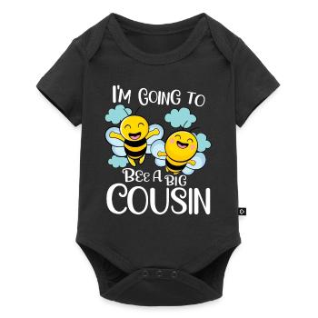 Going To Be A Big Cousin Bee Promoted To Cousin - Baby Premium short-sleeve bodysuit - black - Front
