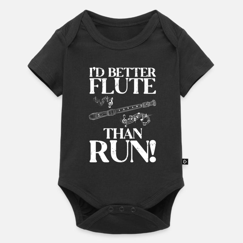 Flûte - Body à manches courtes Premium Bébé - noir